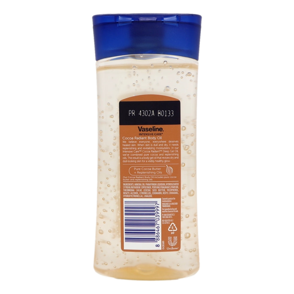 Vaseline Body Oil 200ml Cocoa Radiant