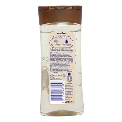 Vaseline Body Oil 200ml Cocoa Radiant