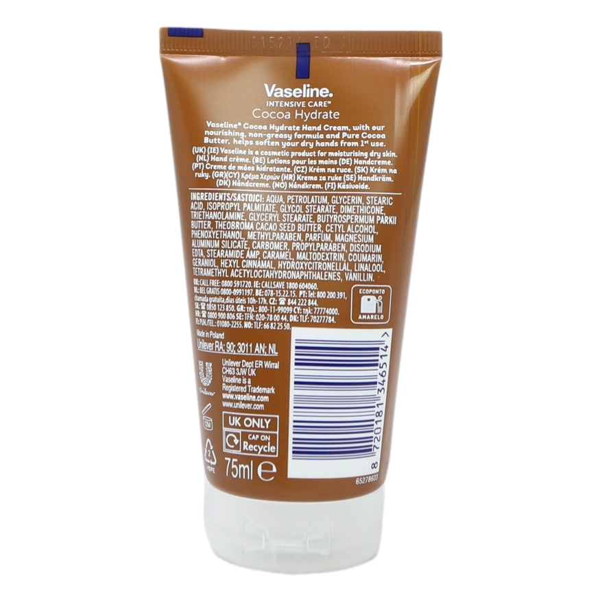 Vaseline Hand Lotion 75ml Cocoa Radiant
