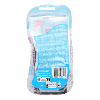 Gillette Venus Simply 3 Disposable Razor 3s Treasures Pink