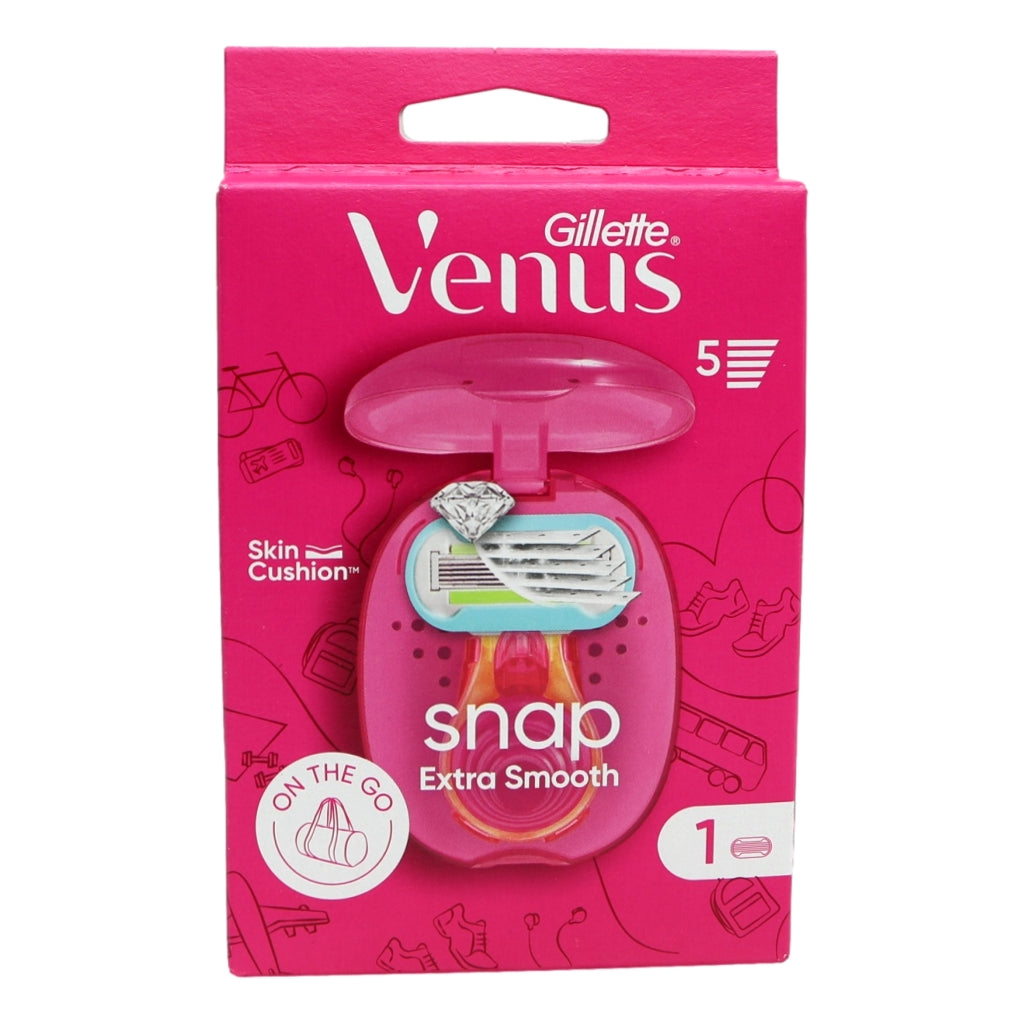 Snap'd Razor Gillette Venus Snap Razor With Pink Case | 7702018591398 | Intamarque ...