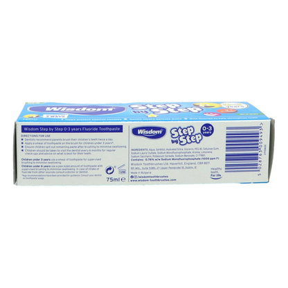 Wisdom Step by Step 0-3 Toothpaste 75ml