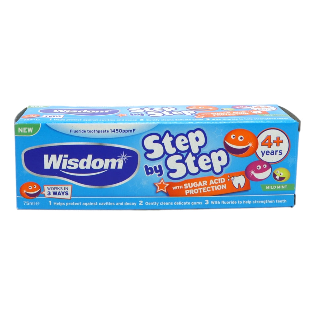 Wisdom Step by Step 4+ Toothpaste 75ml