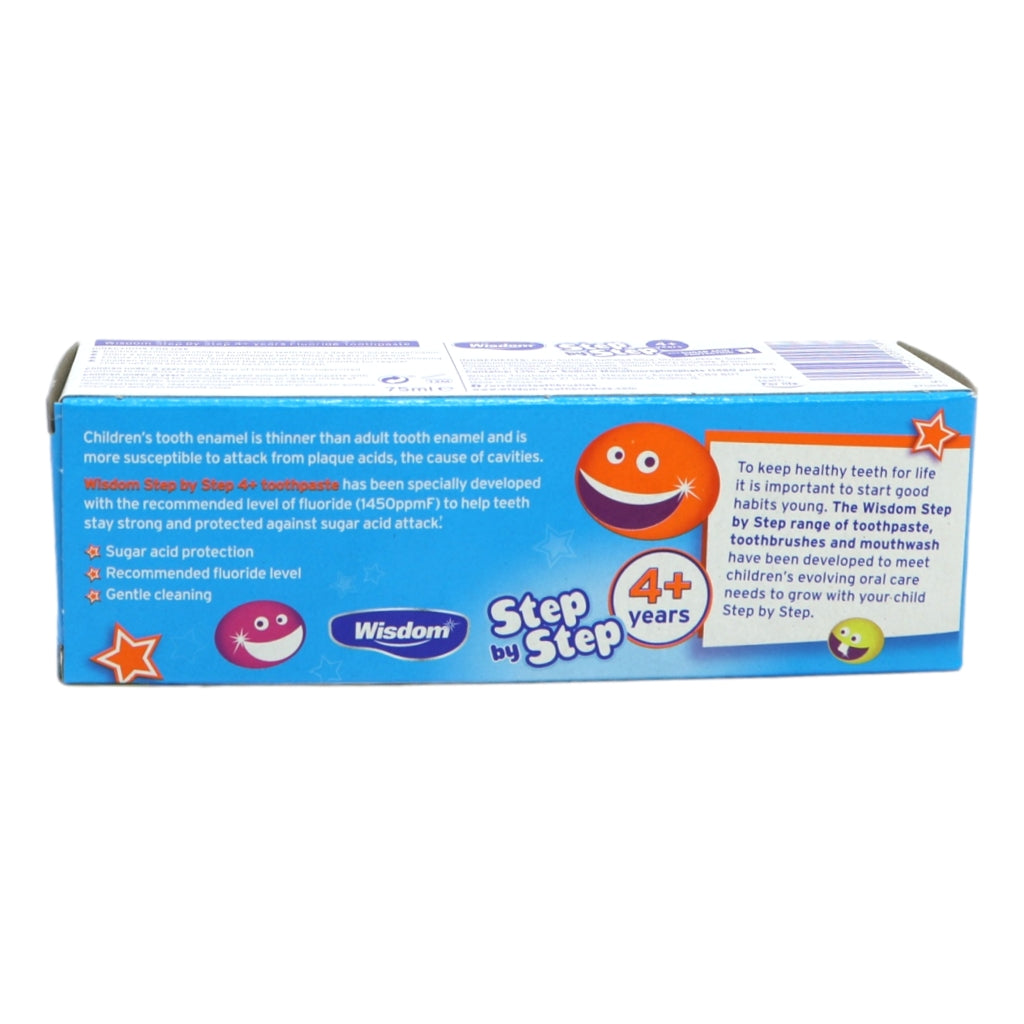 Wisdom Step by Step 4+ Toothpaste 75ml