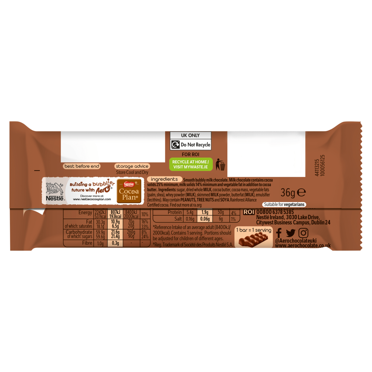 Aero Chocolate 36g - UK Food & Drink - 7613287418159