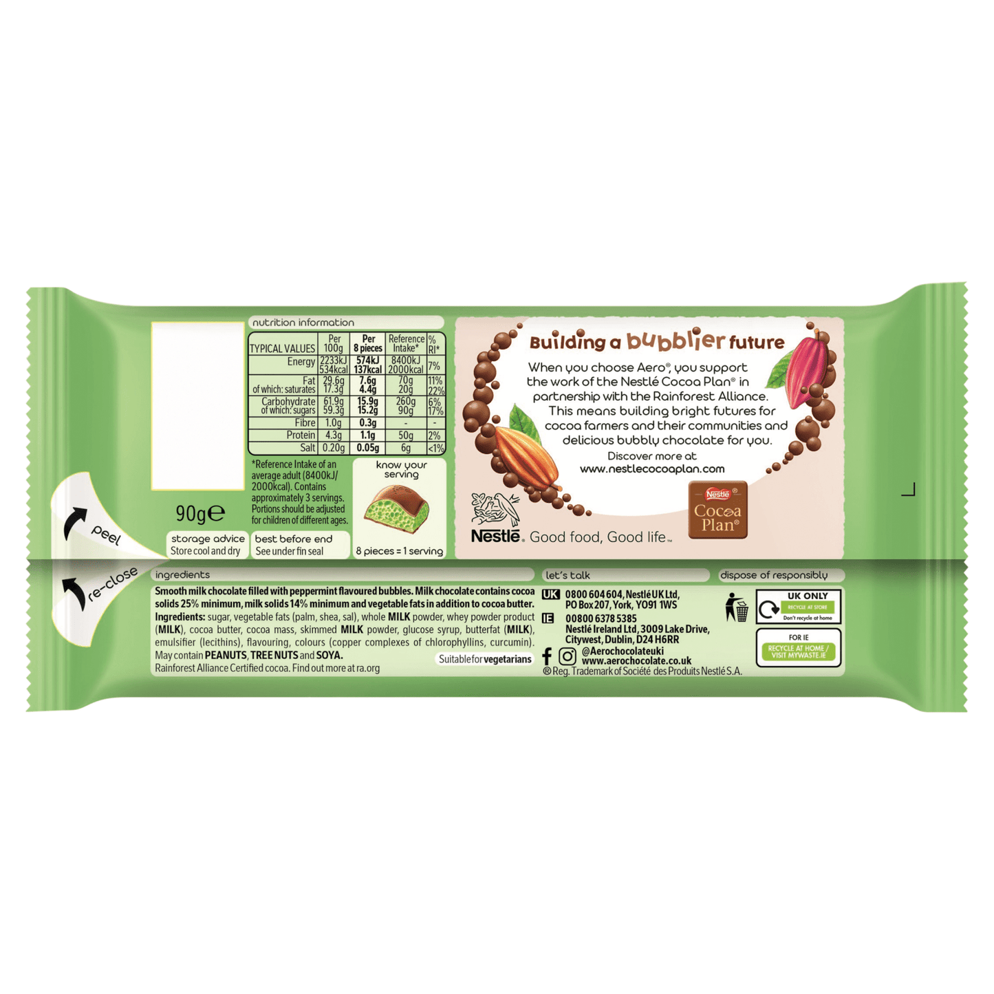 Aero Delightful Delightful Peppermint 90g - UK Food & Drink - 7613039869123