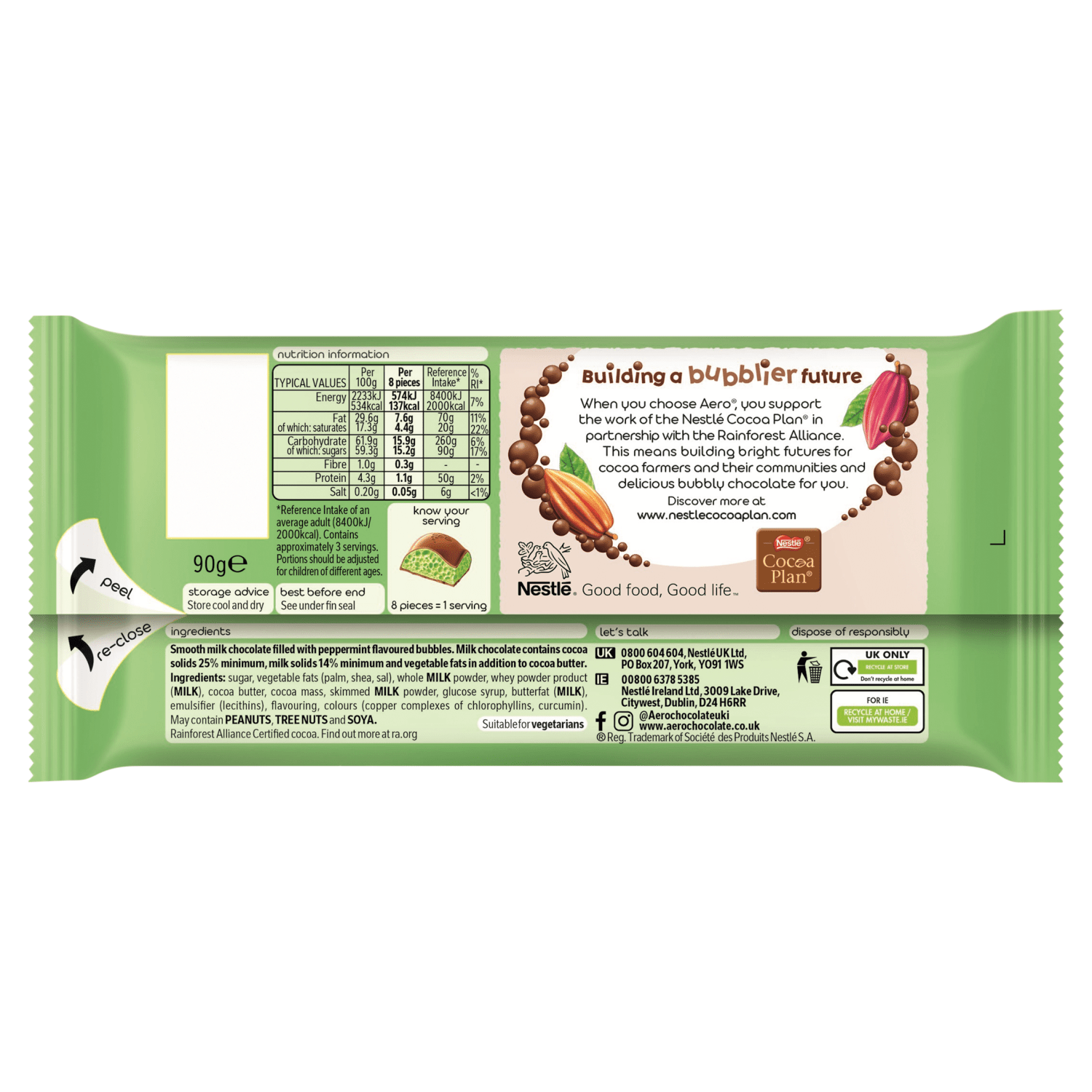 Aero Delightful Delightful Peppermint 90g - UK Food & Drink - 7613039869123