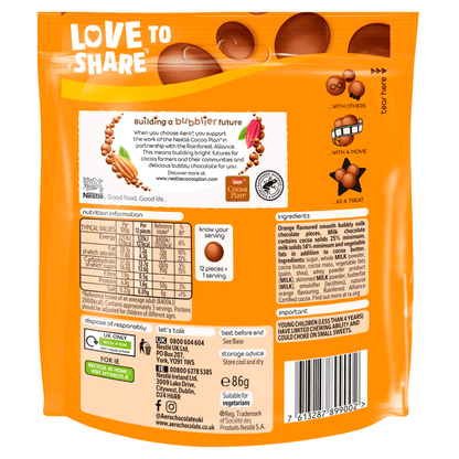Aero Orange Melts 86g - UK Food & Drink - 7613287899002