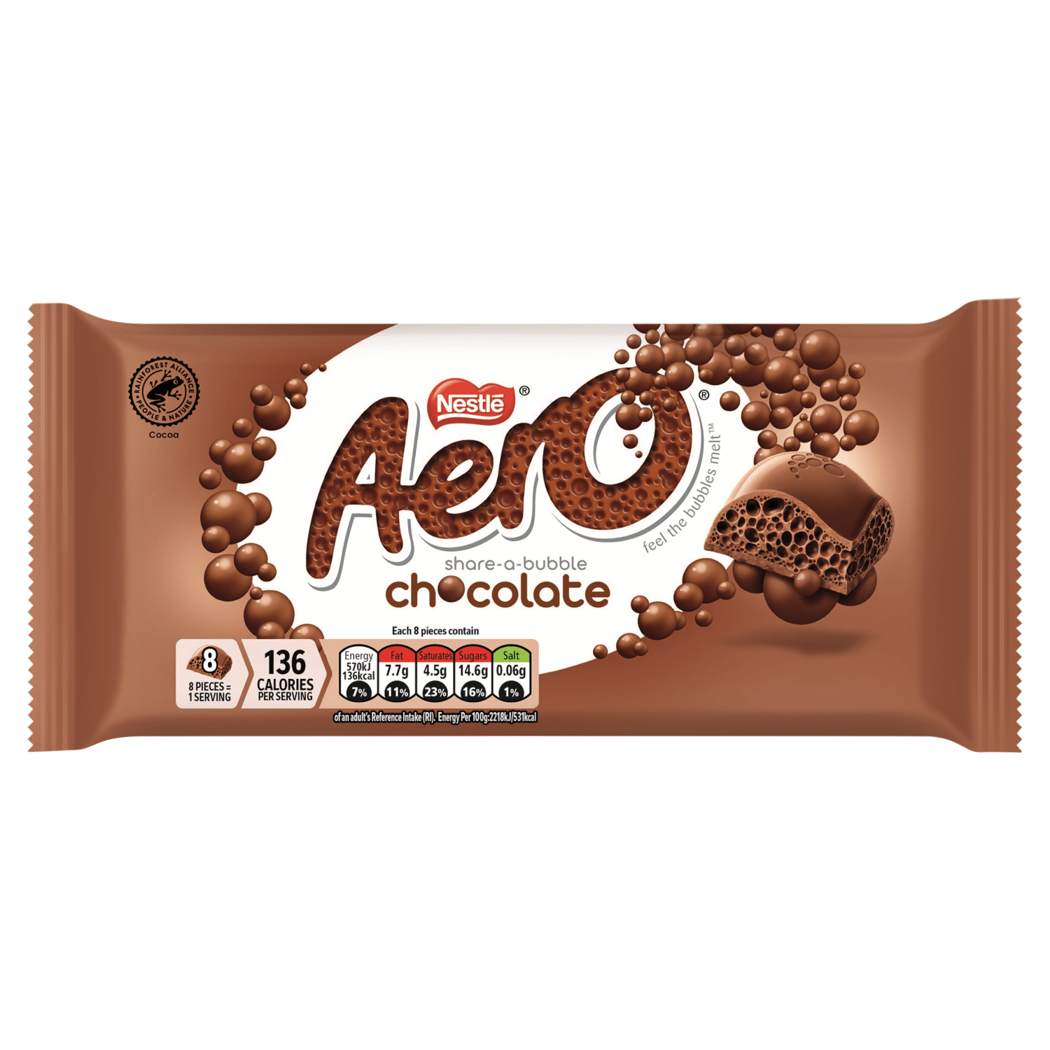 Aero Purely Chocolate 90g - UK Food & Drink - 7613039896167