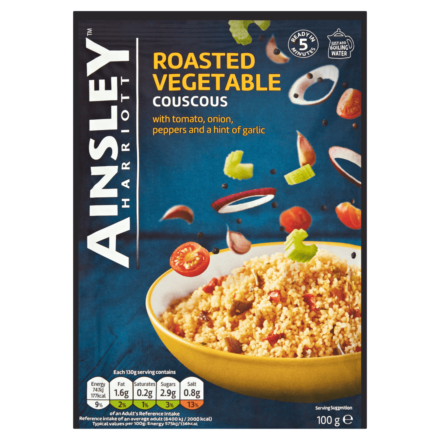 Ainsley Harriott Roasted Vegetable Couscous 100g - UK Food & Drink - 5050665015845