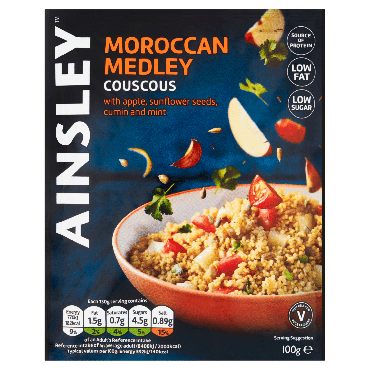 Ainsley Moroccan Medley Couscous 100g - UK Food & Drink - 5050665016729