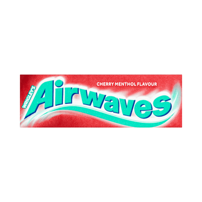 AIRWAVES Cherry Menthol flavour Sugar Free Chewing Gum 10 Pieces - UK Food & Drink - 42102120