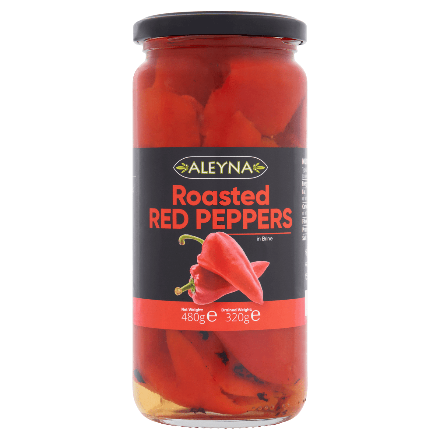 Aleyna Roasted Red Peppers in Brine 480g - UK Food & Drink - 5025820000769