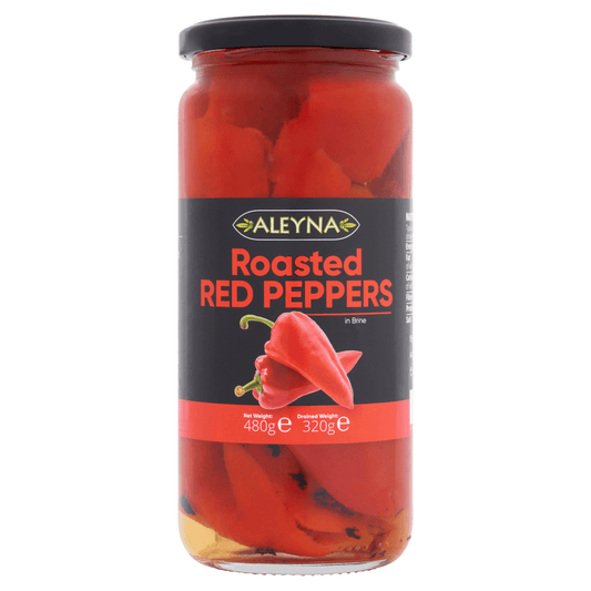 Aleyna Roasted Red Peppers in Brine 480g - UK Food & Drink - 5025820000769