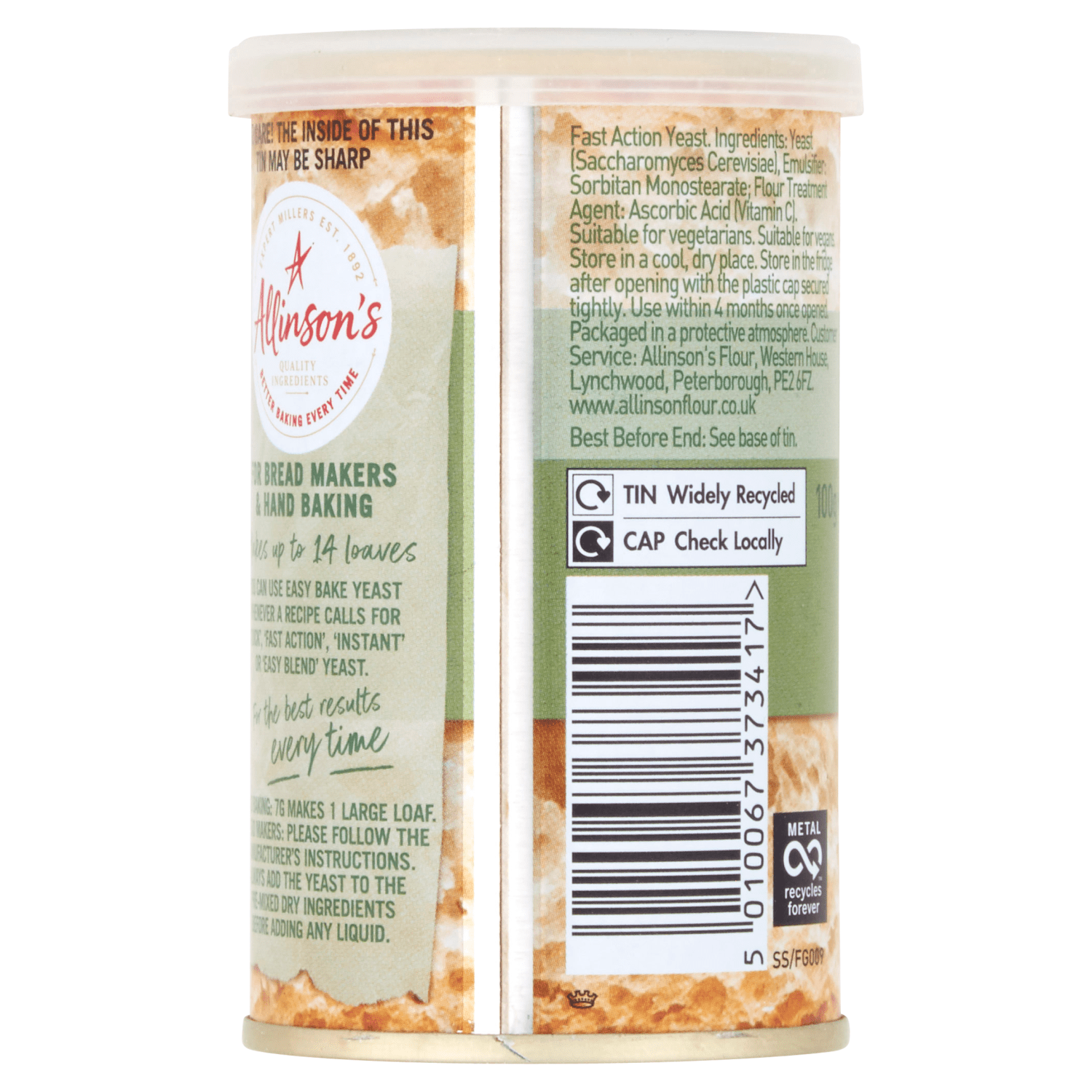 Allinson's Easy Bake Yeast 100g - UK Food & Drink - 5010067373417