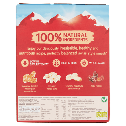 Alpen The Original Swiss Style Muesli 550g - UK Food & Drink - 5010029226133