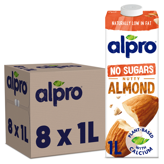 Alpro No Sugars Nutty Almond 1L - UK Food & Drink - 5411188112709