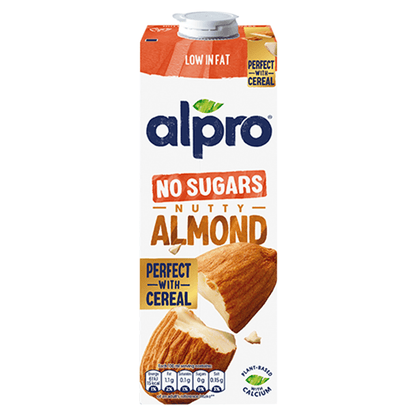 Alpro No Sugars Nutty Almond 1L - UK Food & Drink - 5411188112709