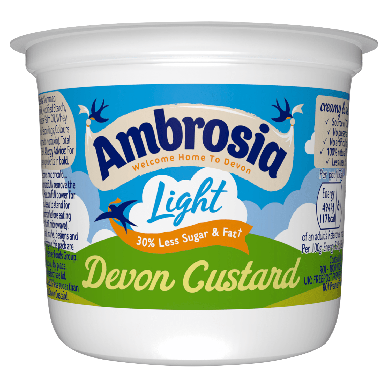 Ambrosia Light Devon Custard 150g - UK Food & Drink - 96169643