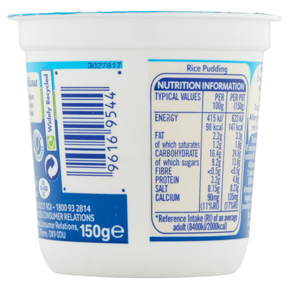 Ambrosia Rice Pudding 150g - UK Food & Drink - 96169544