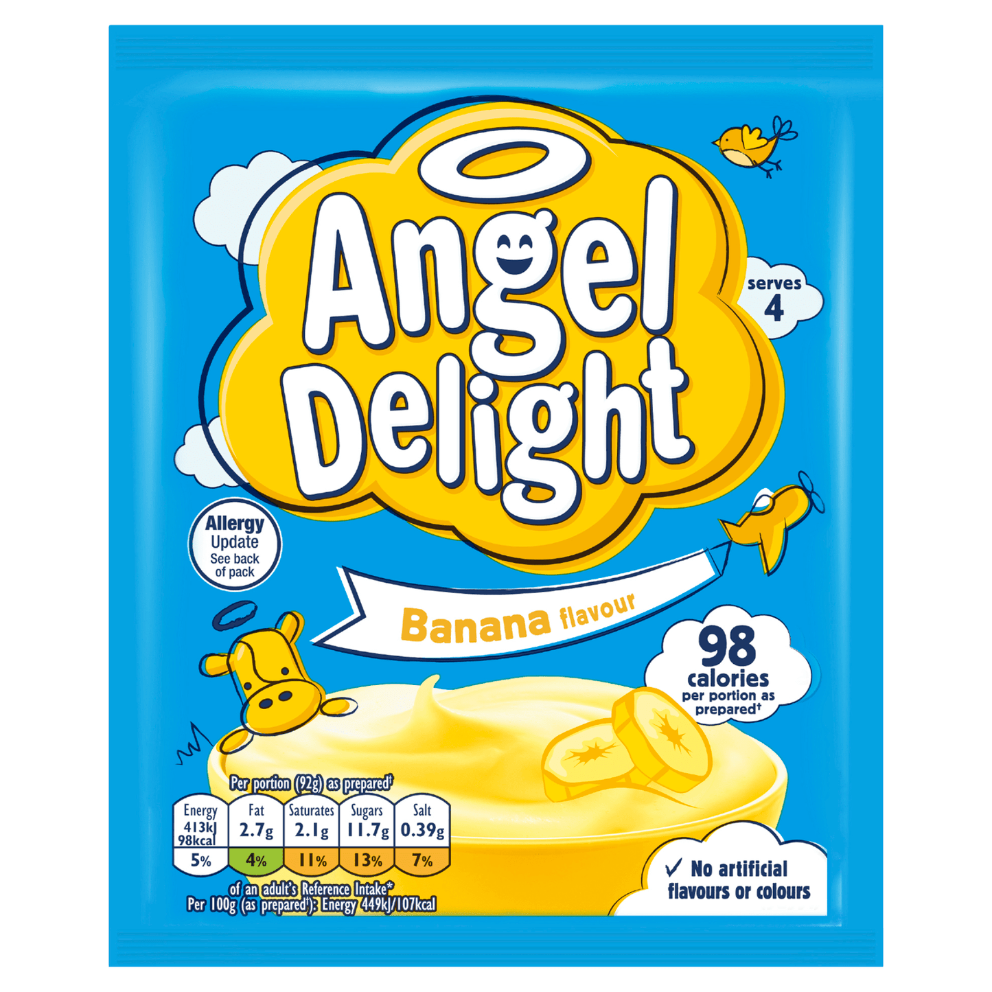 Angel Delight Banana Flavour 59g - UK Food & Drink - 5000354770036