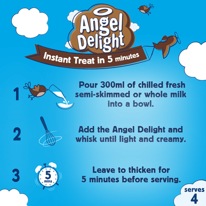 Angel Delight Chocolate Flavour 59g - UK Food & Drink - 5000354770302