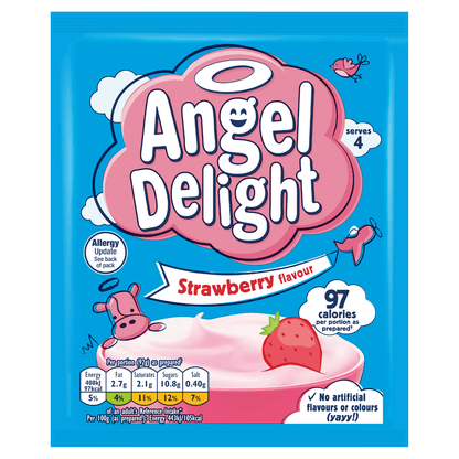 Angel Delight Strawberry Flavour 59g - UK Food & Drink - 5000354770005