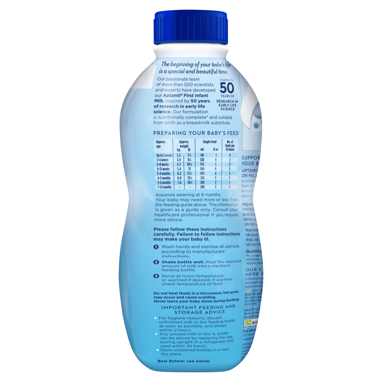 Aptamil 1 First Infant Milk from Birth 1 Litre - UK Food & Drink - 5051594002692