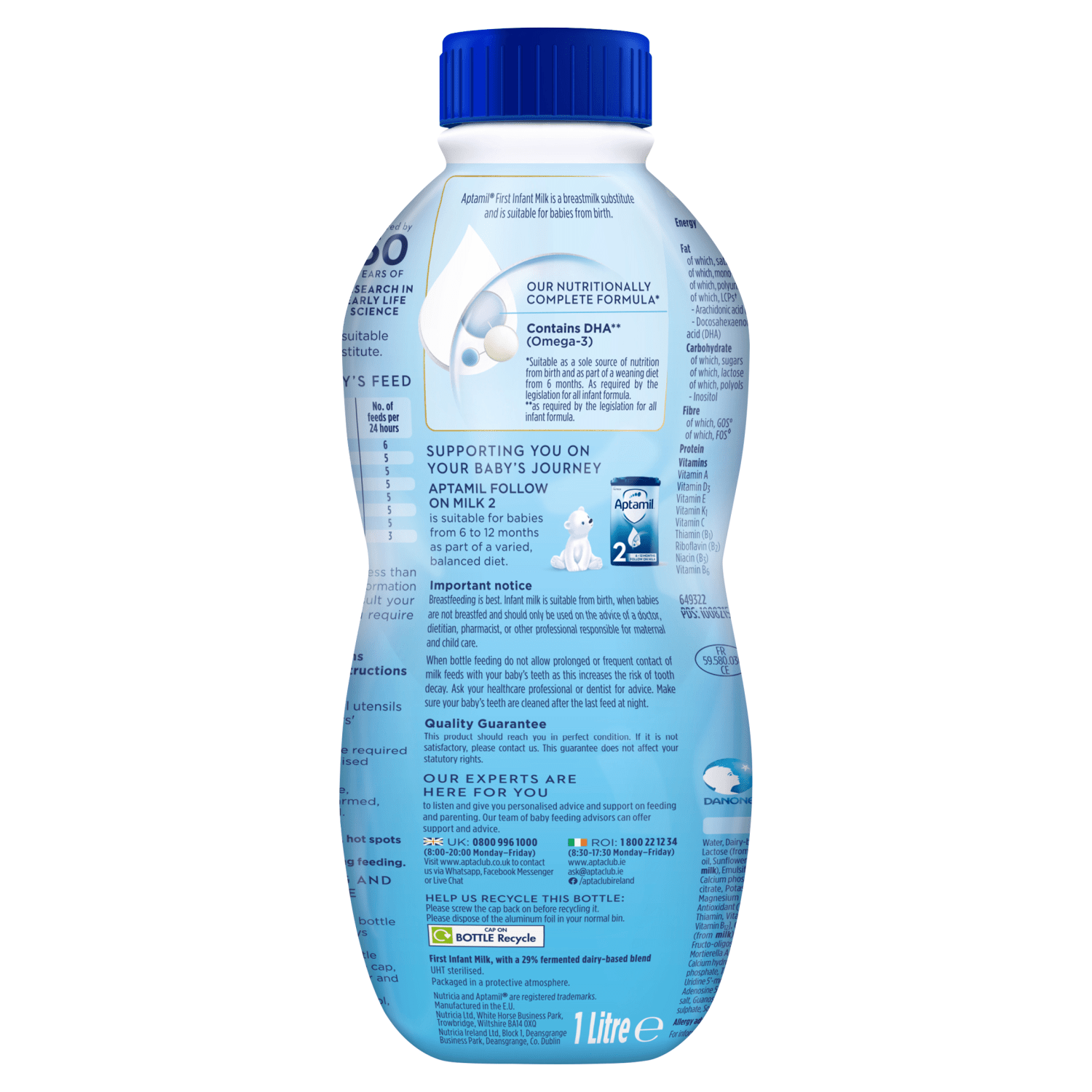 Aptamil 1 First Infant Milk from Birth 1 Litre - UK Food & Drink - 5051594002692