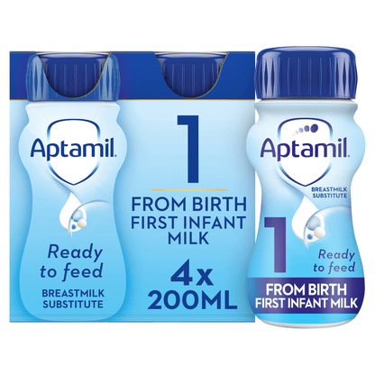 Aptamil 1 First Infant Milk From Birth 4 x 200ml (800ml) - UK Food & Drink - 8716900569746
