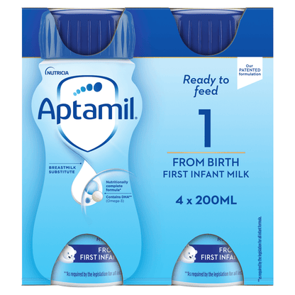 Aptamil 1 First Infant Milk From Birth 4 x 200ml (800ml) - UK Food & Drink - 8716900569746