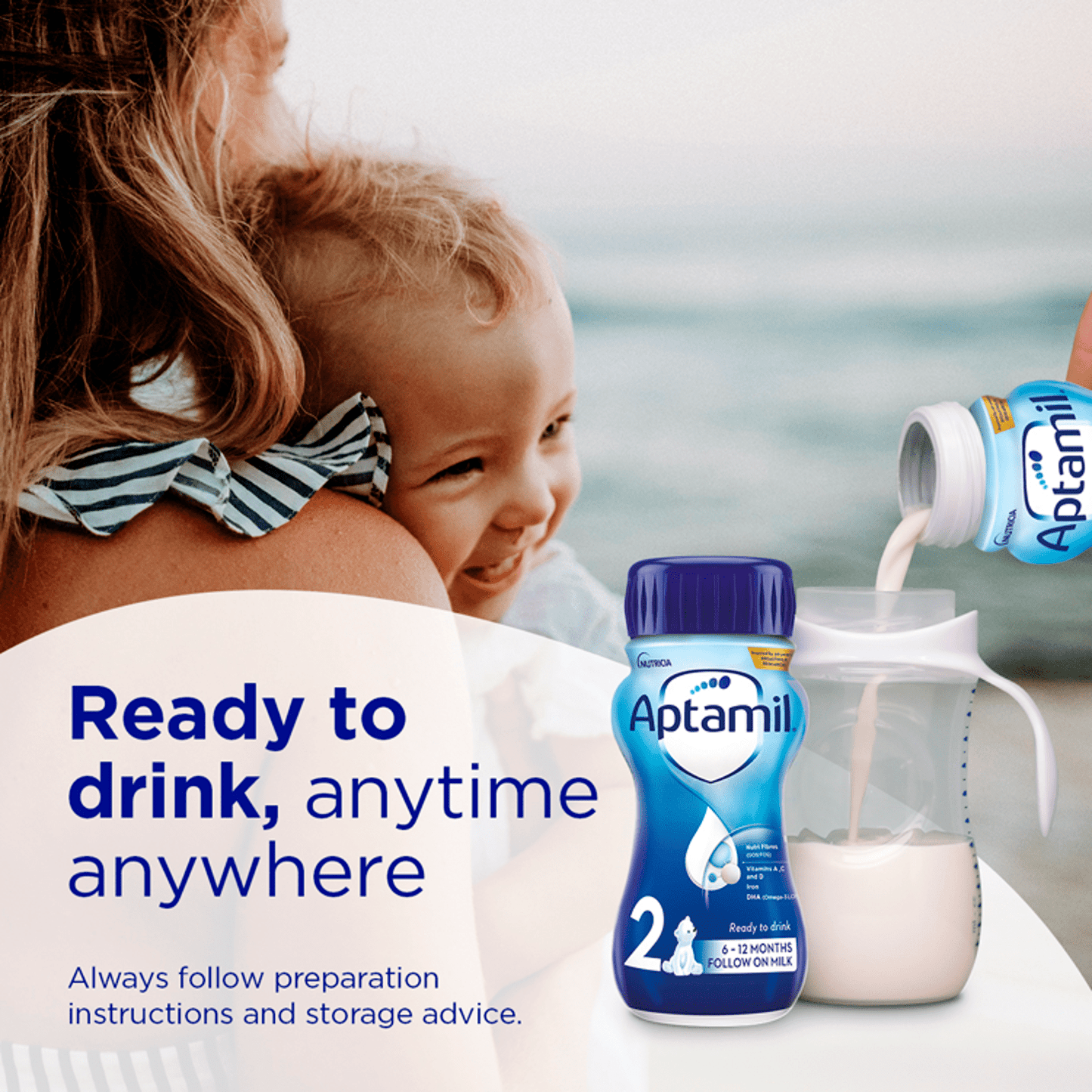 Aptamil 2 Follow On Milk 6 - 12 Months 200ml - UK Food & Drink - 8716900559143