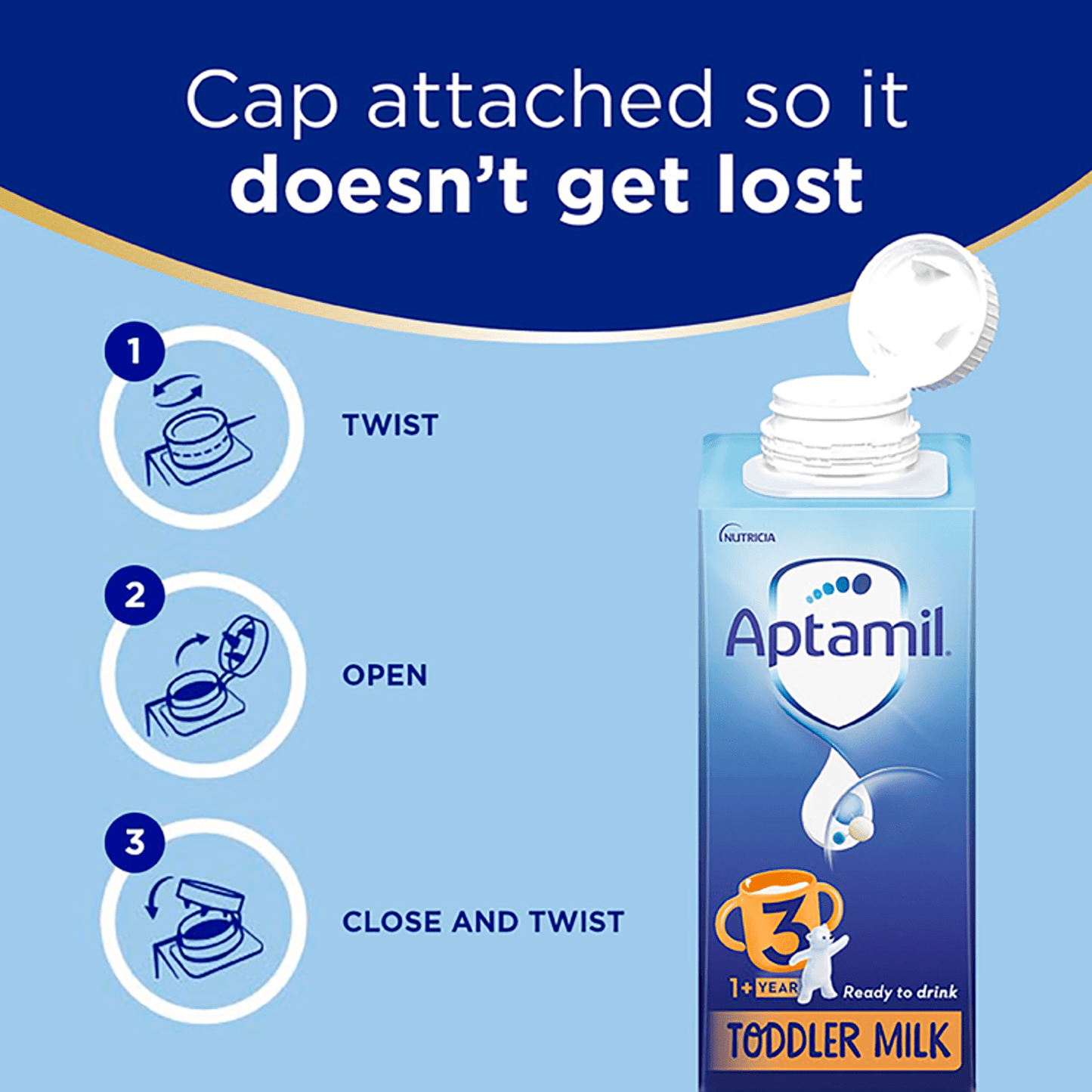 Aptamil 3 Toddler Milk 1 - 3 Years 200ml - UK Food & Drink - 5051594002975