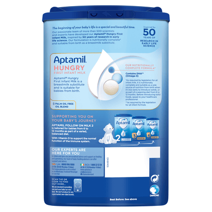 Aptamil Hungry Infant Milk from Birth - 6 Months 800g - UK Food & Drink - 5051594006836