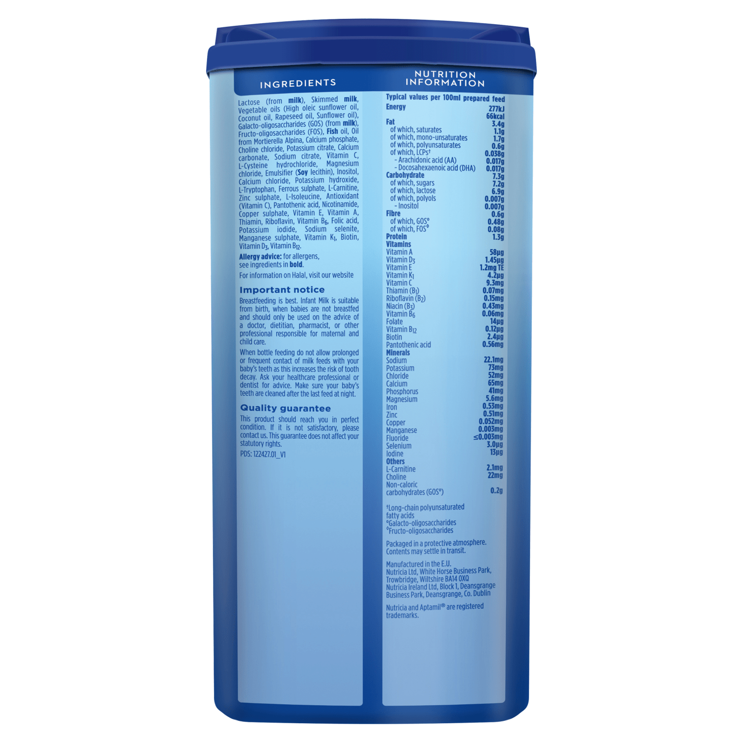 Aptamil Hungry Infant Milk from Birth - 6 Months 800g - UK Food & Drink - 5051594006836