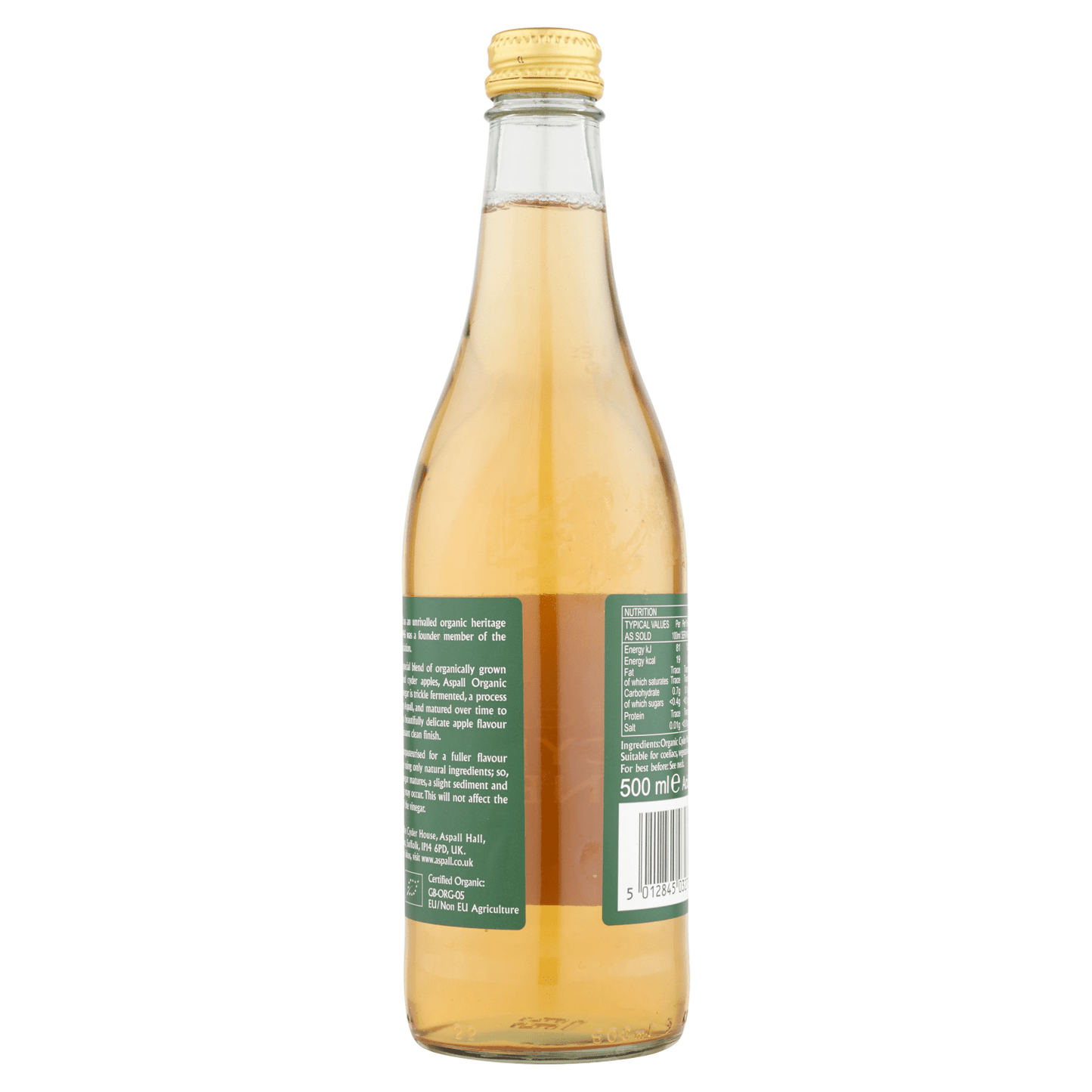 Aspall Organic Cyder Vinegar 500ml - UK Food & Drink - 5012845032752