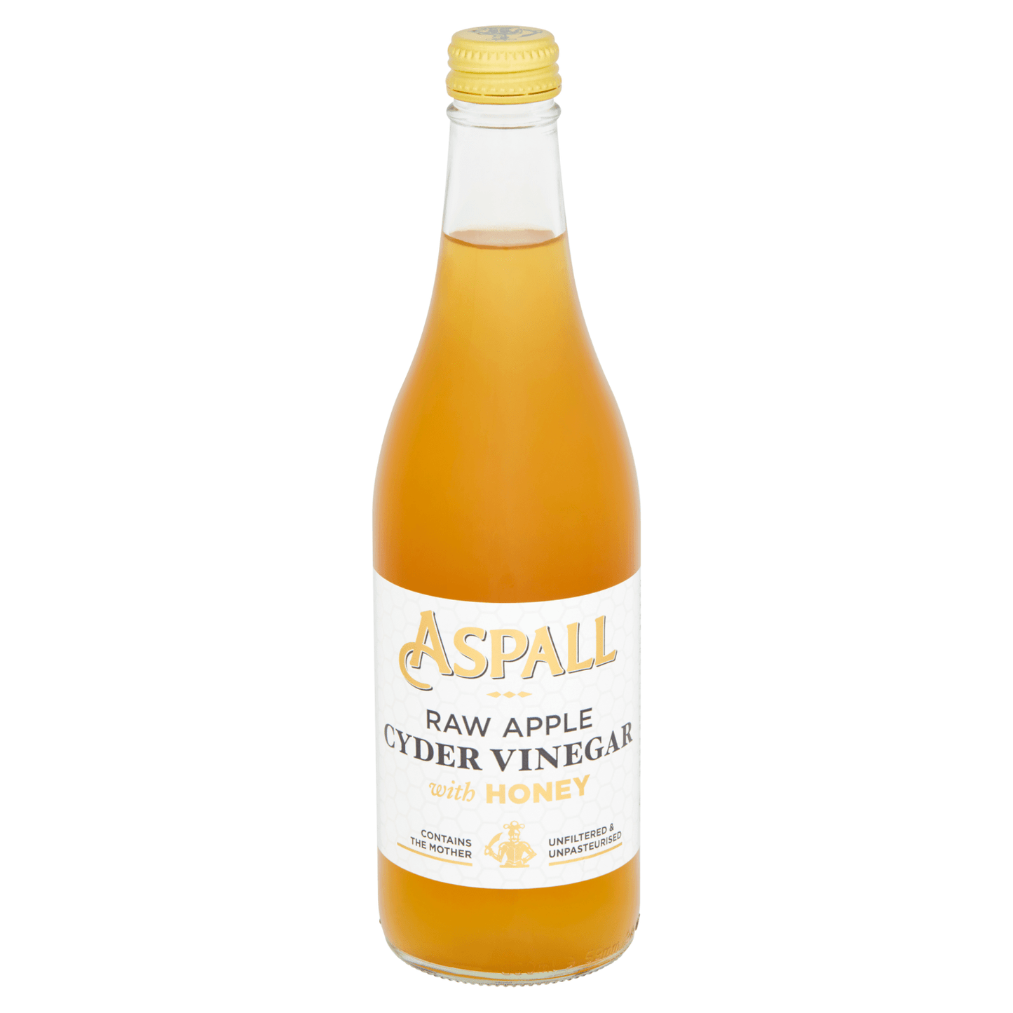 Aspall Raw Apple Cyder Vinegar with Honey 500ml - UK Food & Drink - 5012845205583