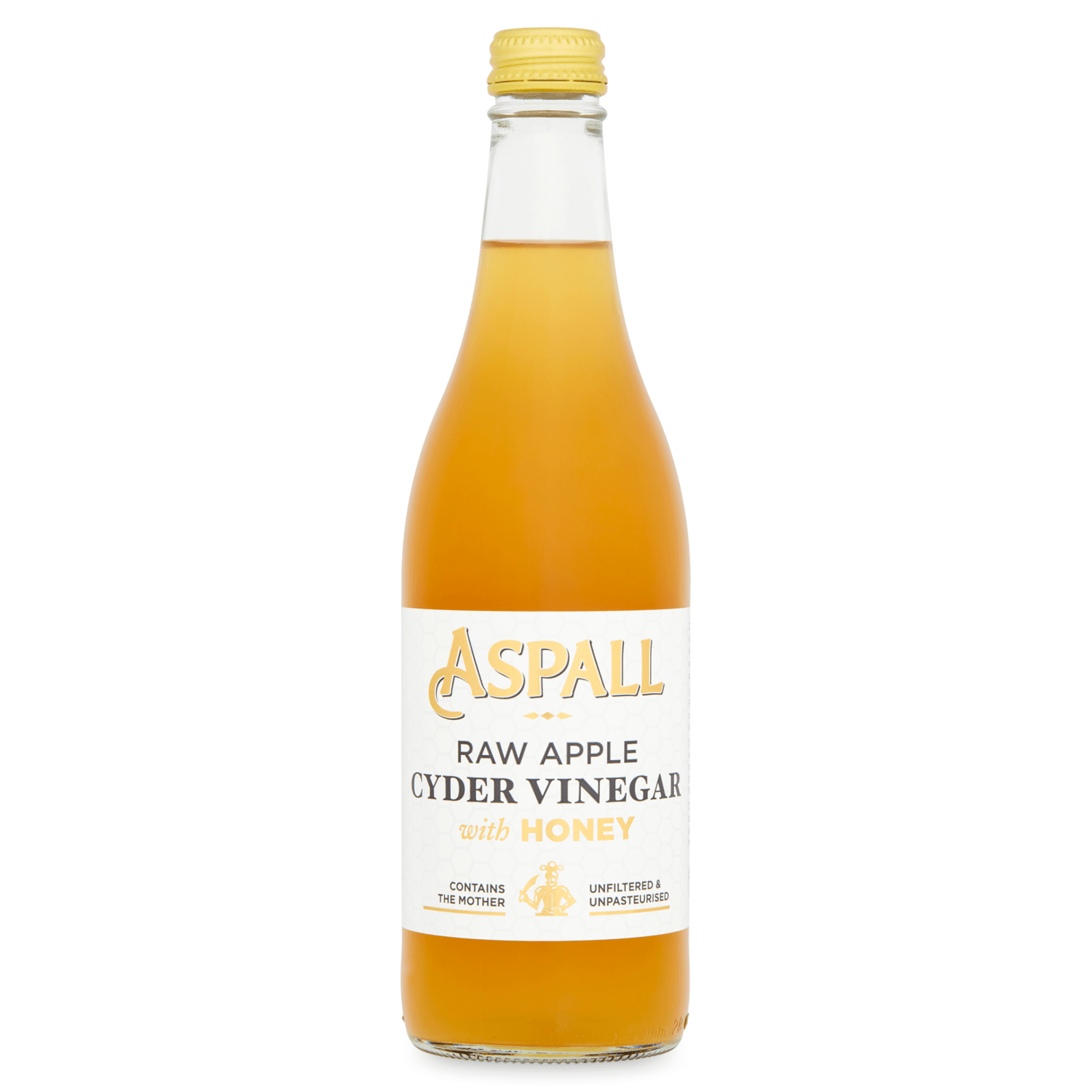 Aspall Raw Apple Cyder Vinegar with Honey 500ml - UK Food & Drink - 5012845205583