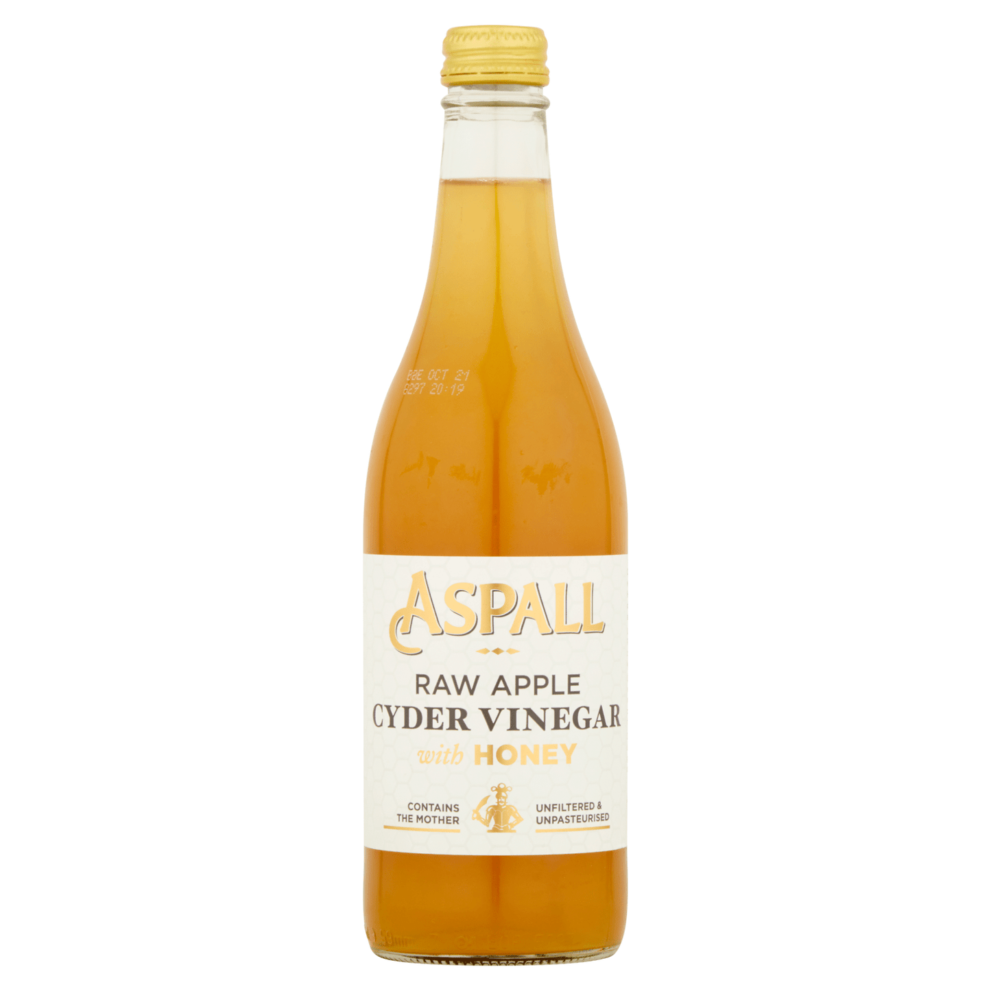 Aspall Raw Apple Cyder Vinegar with Honey 500ml - UK Food & Drink - 5012845205583
