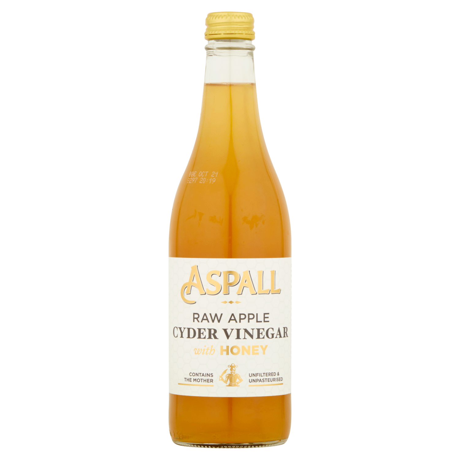 Aspall Raw Apple Cyder Vinegar with Honey 500ml - UK Food & Drink - 5012845205583