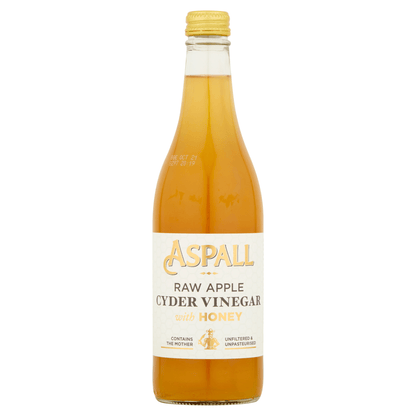 Aspall Raw Apple Cyder Vinegar with Honey 500ml - UK Food & Drink - 5012845205583