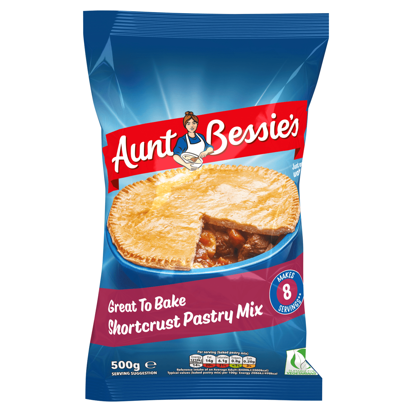 Aunt Bessie's Great to Bake Shortcrust Pastry Mix 500g - UK Food & Drink - 5050665013148