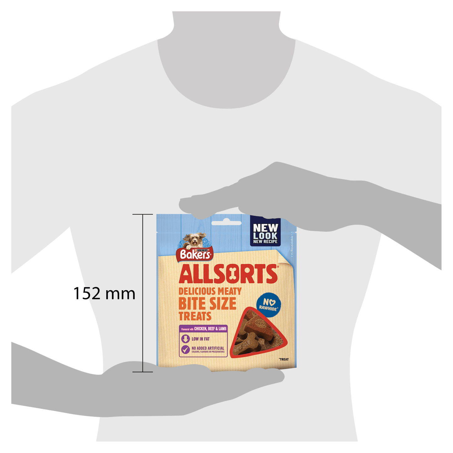 Bakers Allsorts Dog Treats with Chicken, Beef & Lamb 98g - UK Food & Drink - 7613034753854