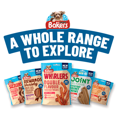 Bakers Dental Delicious Adult Medium Dog Treat with Chicken 7 Sticks 200g - UK Food & Drink - 7613032717629