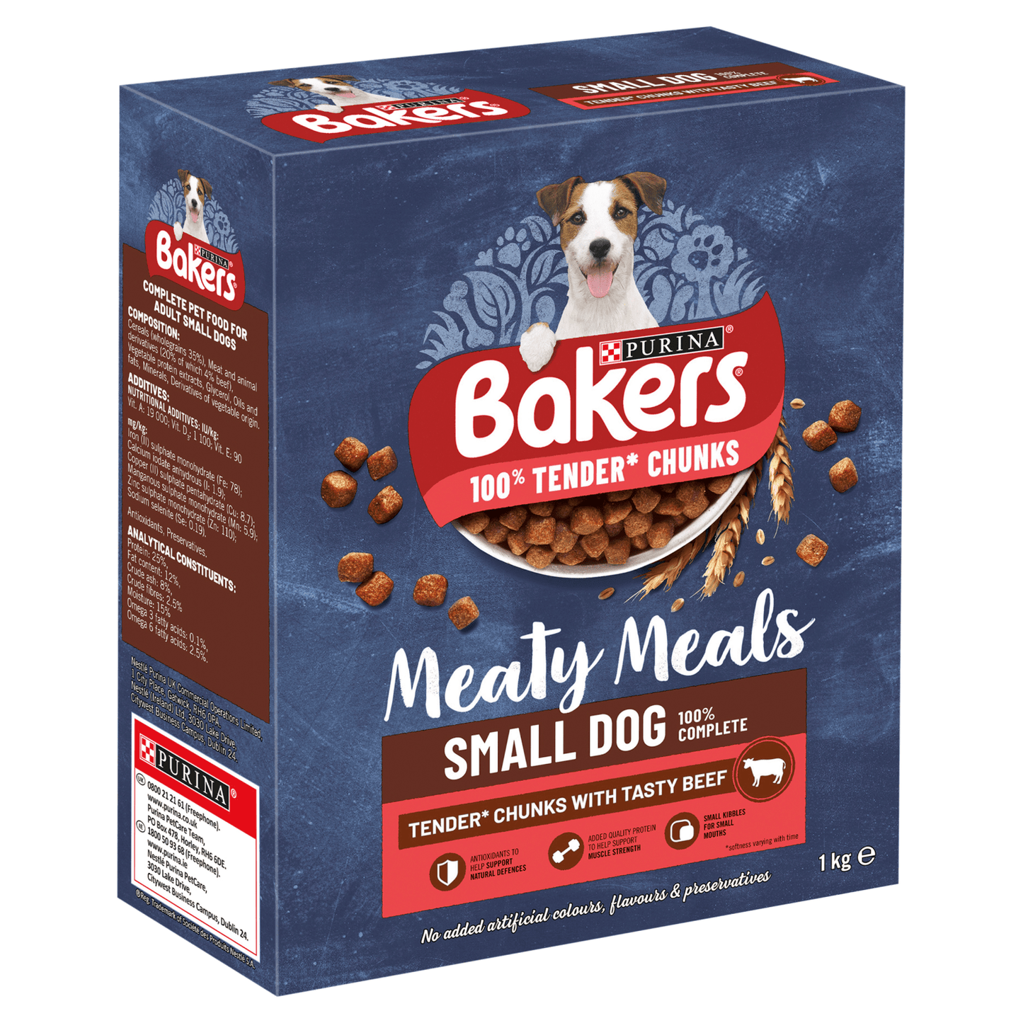 Bakers Meaty Meals Small Dog Food with Beef 1kg - UK Food & Drink - 7613033401091