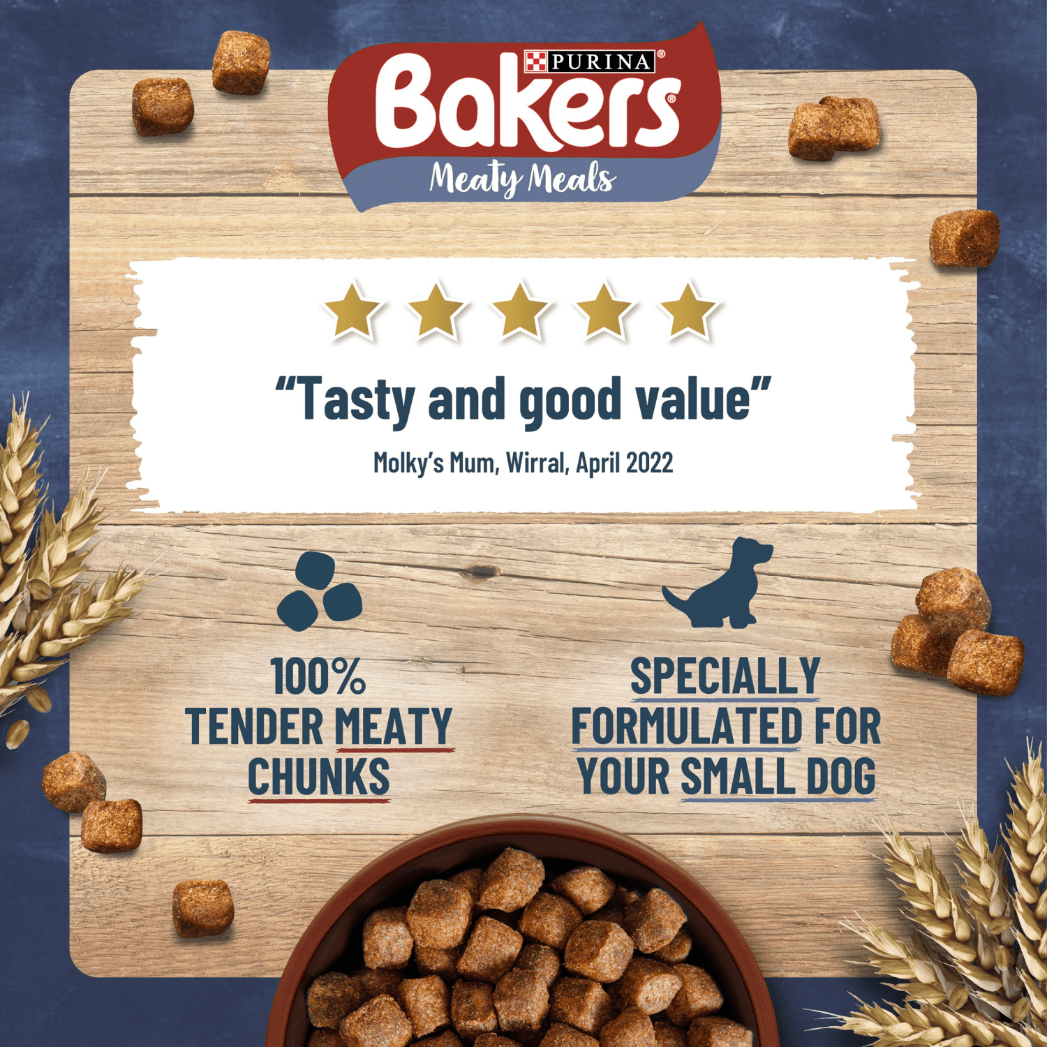 Bakers Meaty Meals Small Dog Food with Beef 1kg - UK Food & Drink - 7613033401091