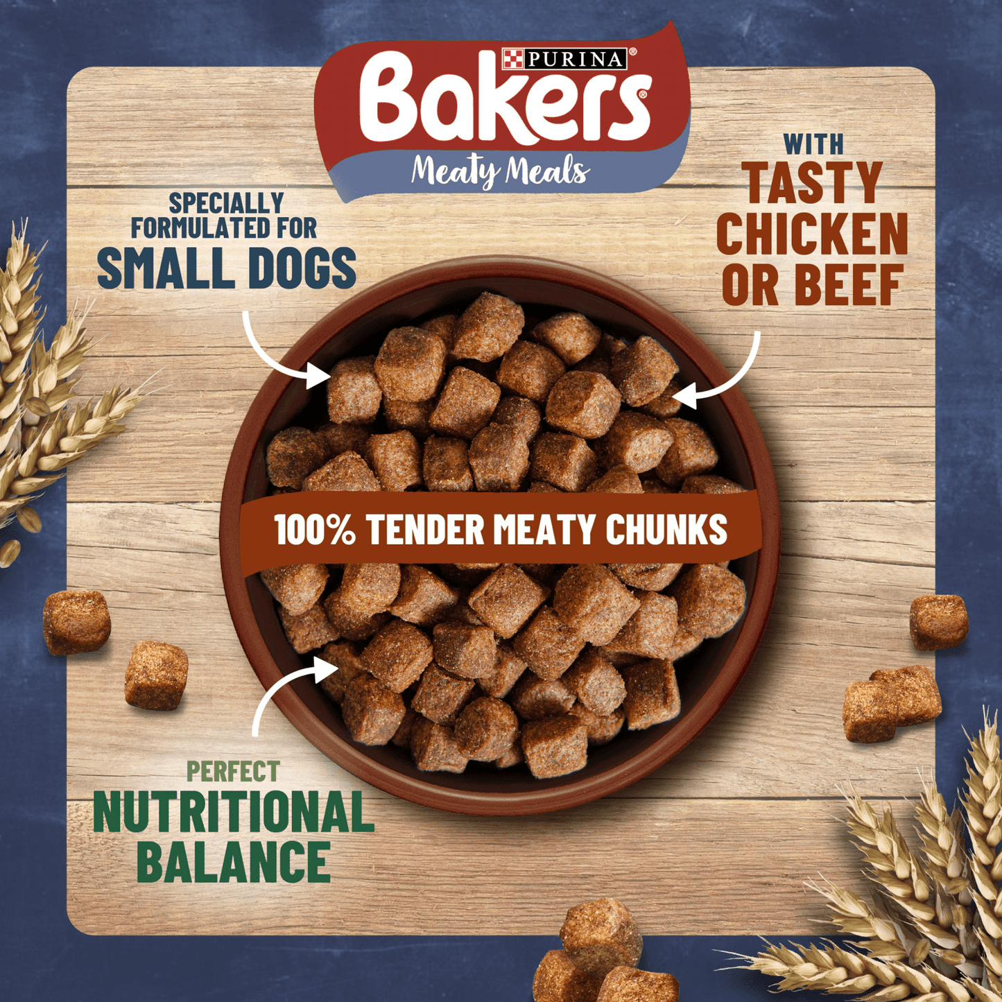 Bakers Meaty Meals Small Dog Food with Beef 1kg - UK Food & Drink - 7613033401091