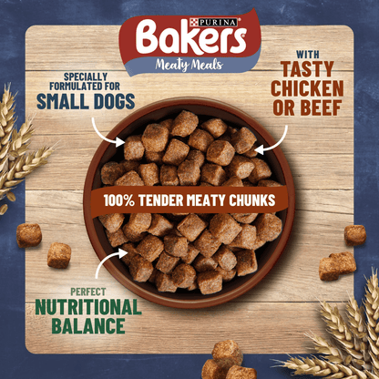 Bakers Meaty Meals Small Dog Food with Beef 1kg - UK Food & Drink - 7613033401091