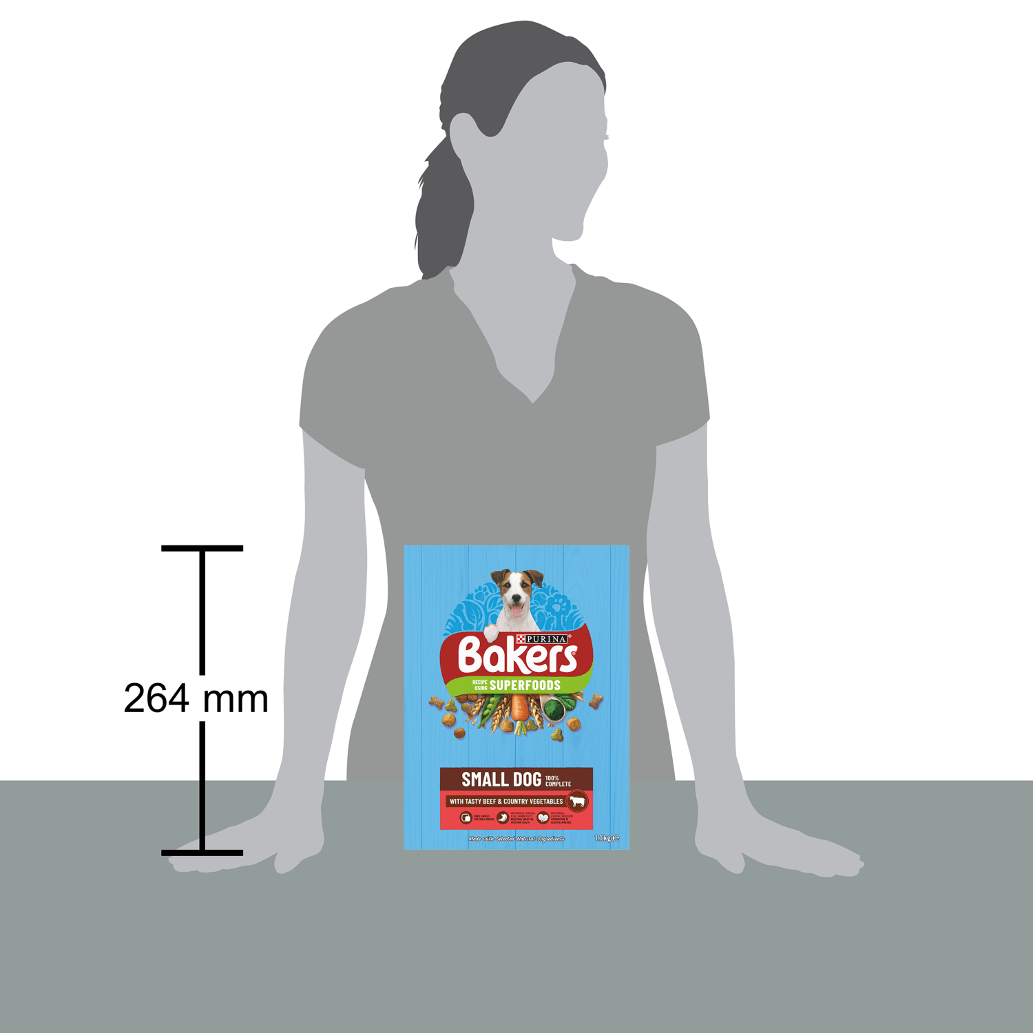 Bakers Small Dog with Tasty Beef & Country Vegetables 1.1kg - UK Food & Drink - 7613036287708