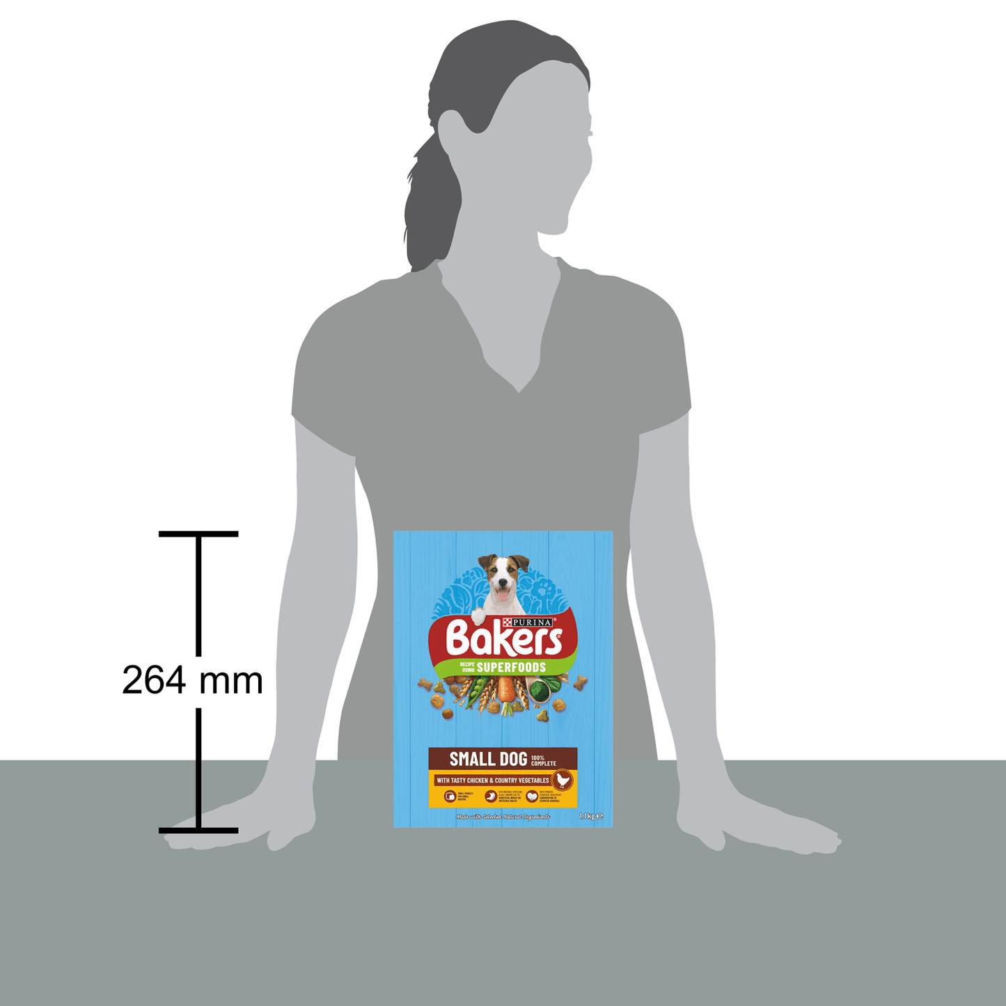 Bakers Small Dog with Tasty Chicken & Country Vegetables 1.1kg - UK Food & Drink - 7613036288477